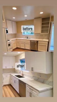 full mold remediation and renovation of a kitchen