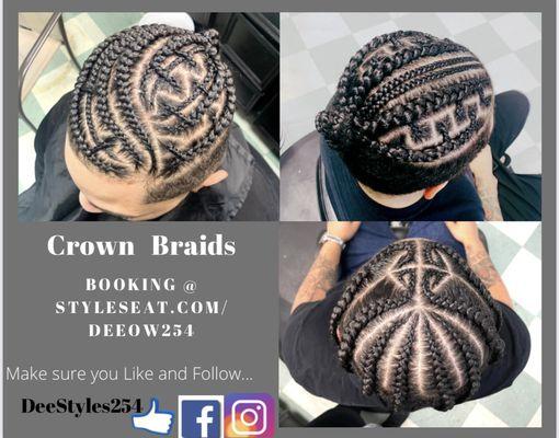 Crown braids