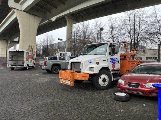 They also do towing and some stuff must not leave the lot.