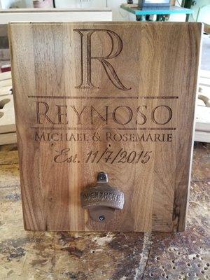 Custom engraved bottle openers