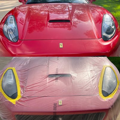 Ferrari headlights restored