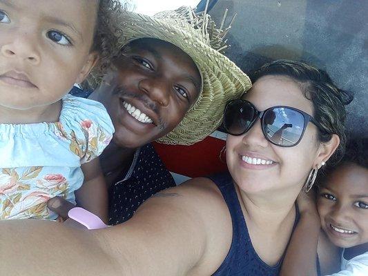 Family at the beach