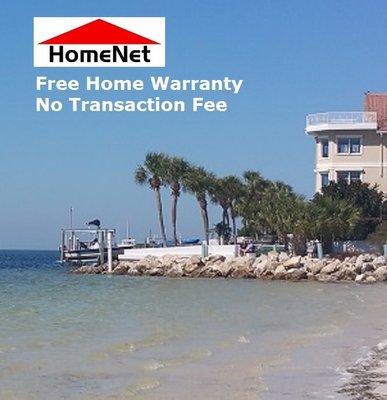 Free Home Warranty ($600 Value with minimum $70,000 home purchase. HomeNet never charges a transaction fee.