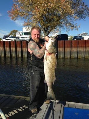 42 lb Striper gave me a ride to remember....