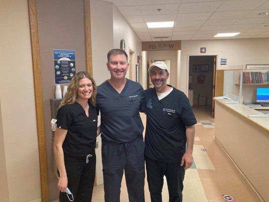 Jackie, Dr. Killian and Dr. Garcia at a free skin cancer spot checks for the community.