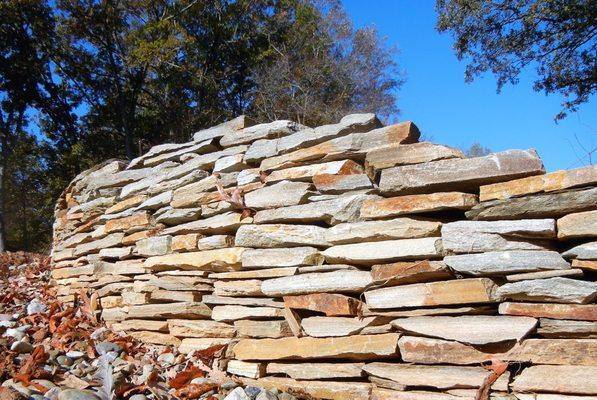 Beautiful dry stack wall