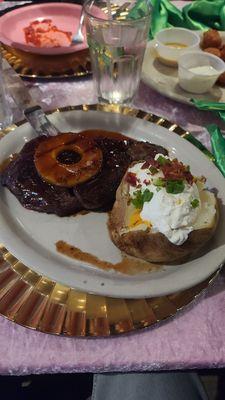 Hawaiian Rib-Eye w/Loaded Baked Potato