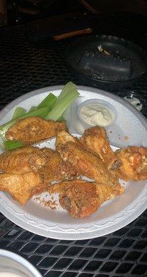 Dry rub wings!! Hands down best wings in town!!