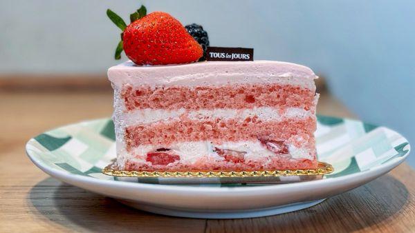 Strawberry Cloud Cake