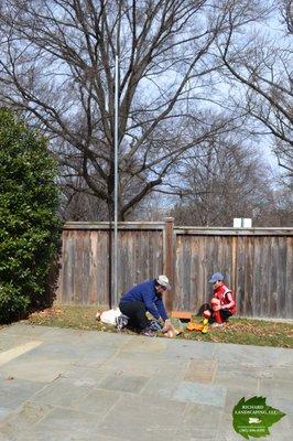 bat house install me and my son