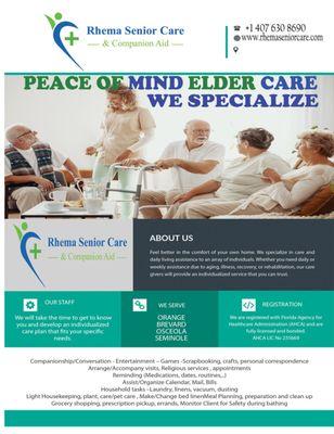 Rhema Senior Care & Companion Aid