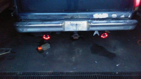 LED exhaust tips on 84 bronce