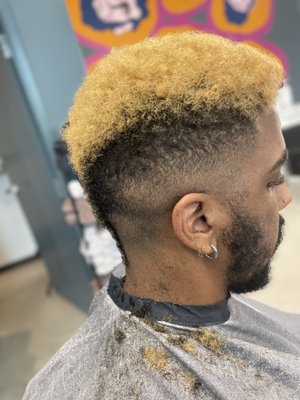 Skin fade and color