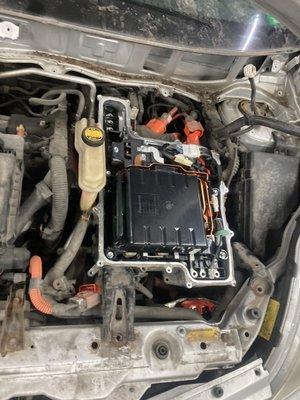 Pulling Prius inverter to replace the ABS actuator