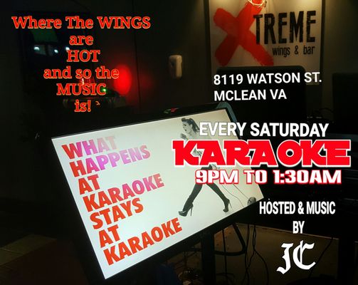 SATURDAY NIGHT KARAOKE @ XTREME! From 9pm to 1:30Am  Hosted by: Jane Chua & Jane Chua II Produced by: #JCCINTERNATIONALTALENTAGENCY