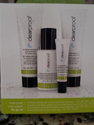 Want clearer skin in just 7 days?  Try the MK Clear Proof Acne System. Trial size pictured