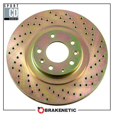 Brakenetic Sport CD Series Cross Drilled Brake Rotors