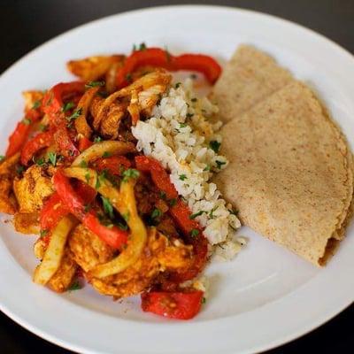 Chicken fajitas