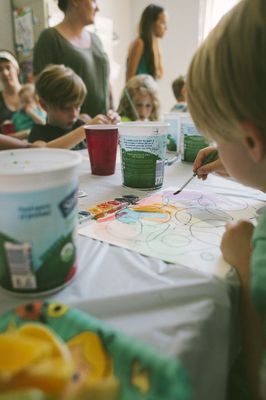 watercolor kids painting