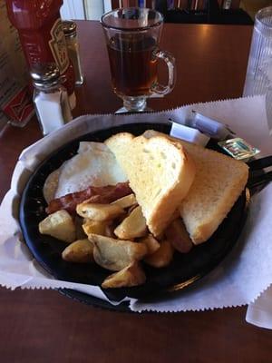 Classic Breakfast Plate and coffee.