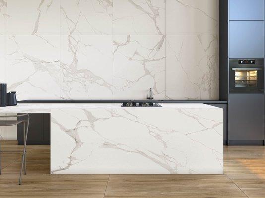 Statuario Extra High Glossy Porcelain Tile. Sizes 12"x24" 24"x24" & 24"x28"