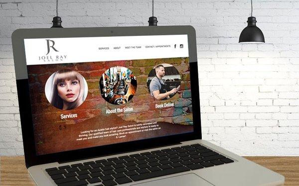 Joel Ray Salon web design.