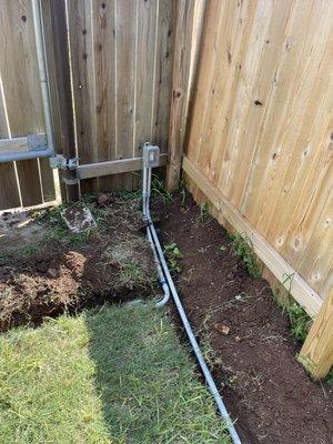 Outdoor electric outlet install