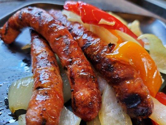 Grilled Sausage & Peppers