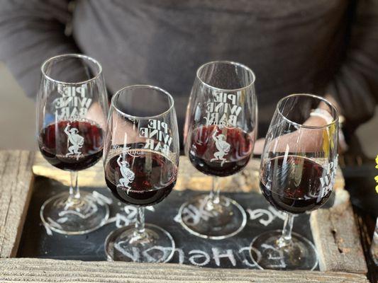 Red wine flight