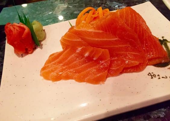 Salmon sashimi