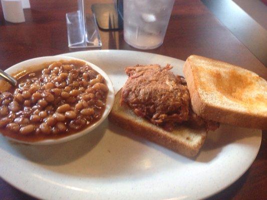 "Sloppy Woody" on Texas toast.