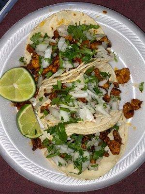 Street tacos. I think my son had the pastor.