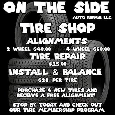 On The Side Auto Repair tire shop