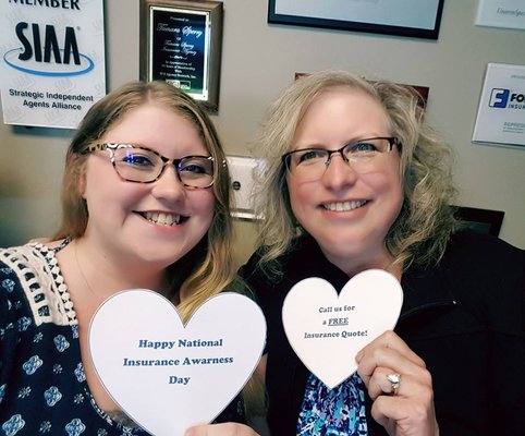 Mother and Daughter on National Insurance Awareness Day!