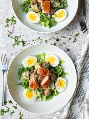 Nicoise Salad with Smoked Salmon