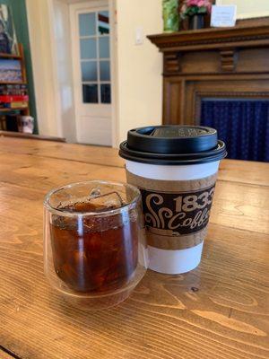 iced toddy and to go drip coffee