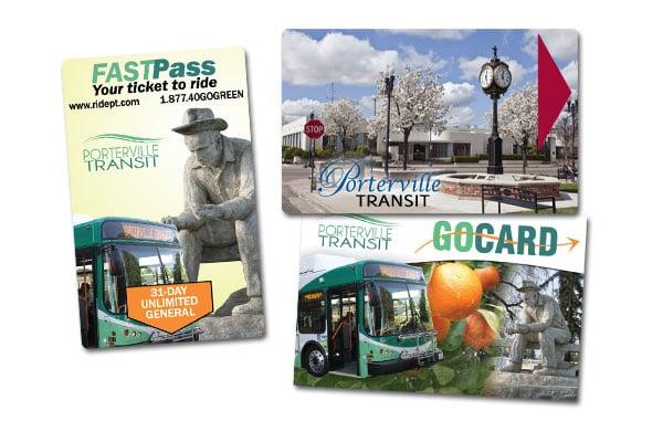 Porterville Transit bus passes.