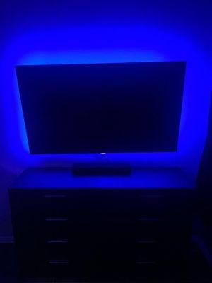 Hung tvs and added led tape lights