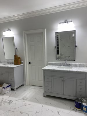 Bathroom remodel completed