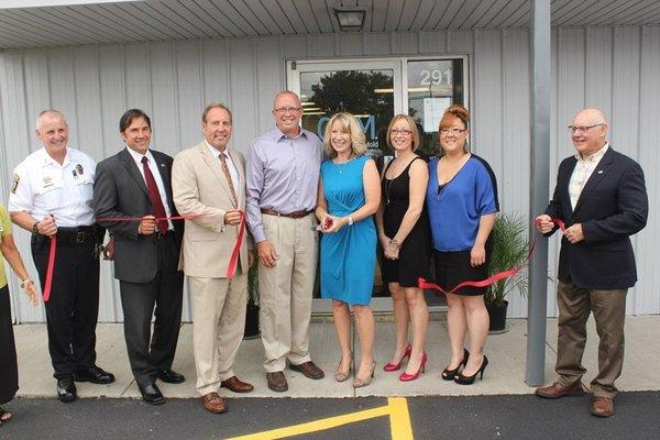 New office ribbon cutting ceremony.