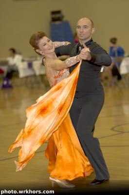 Debbie and Alex dancing Foxtrot