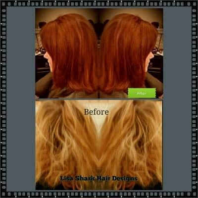 Before and after color correction