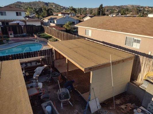 Small torch down in new shed in Escondido