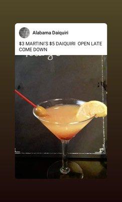 Peach martini