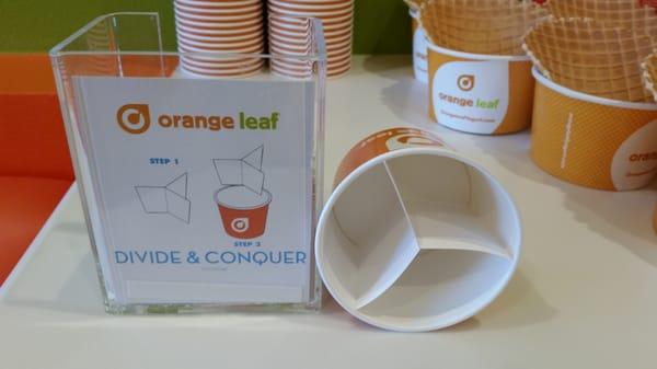 A clever idea to separate yogurt flavors