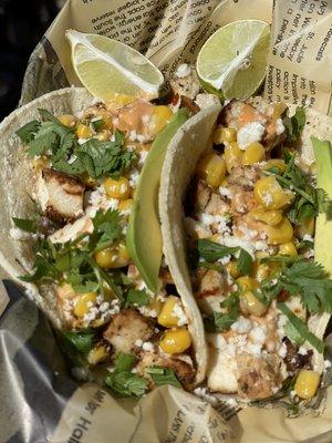 Tequila lime street tacos