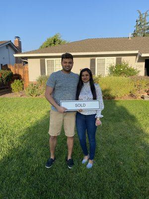 Excited first time home buyers!