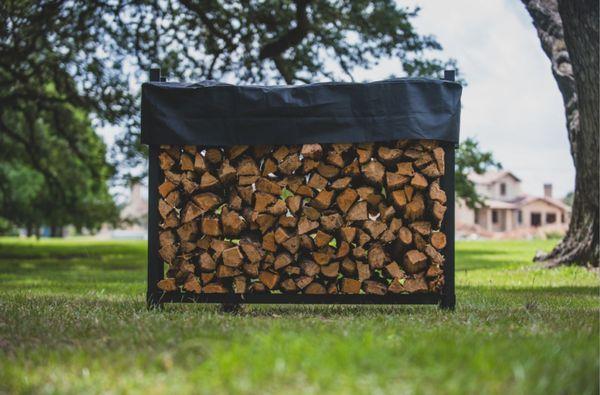 Firewood Rack with New Mexico Piñon Firewood!