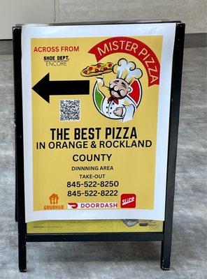 "The best pizza in Orange & Rockland county".  I don't know if that statement is 100% true.