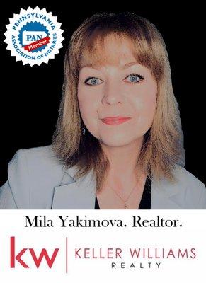 Keller Williams Realty. Realtor. Notary Public. A member of Pennsylavania Notary Association.